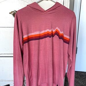 Womens Patagonia hooded long sleeve shirt size Large